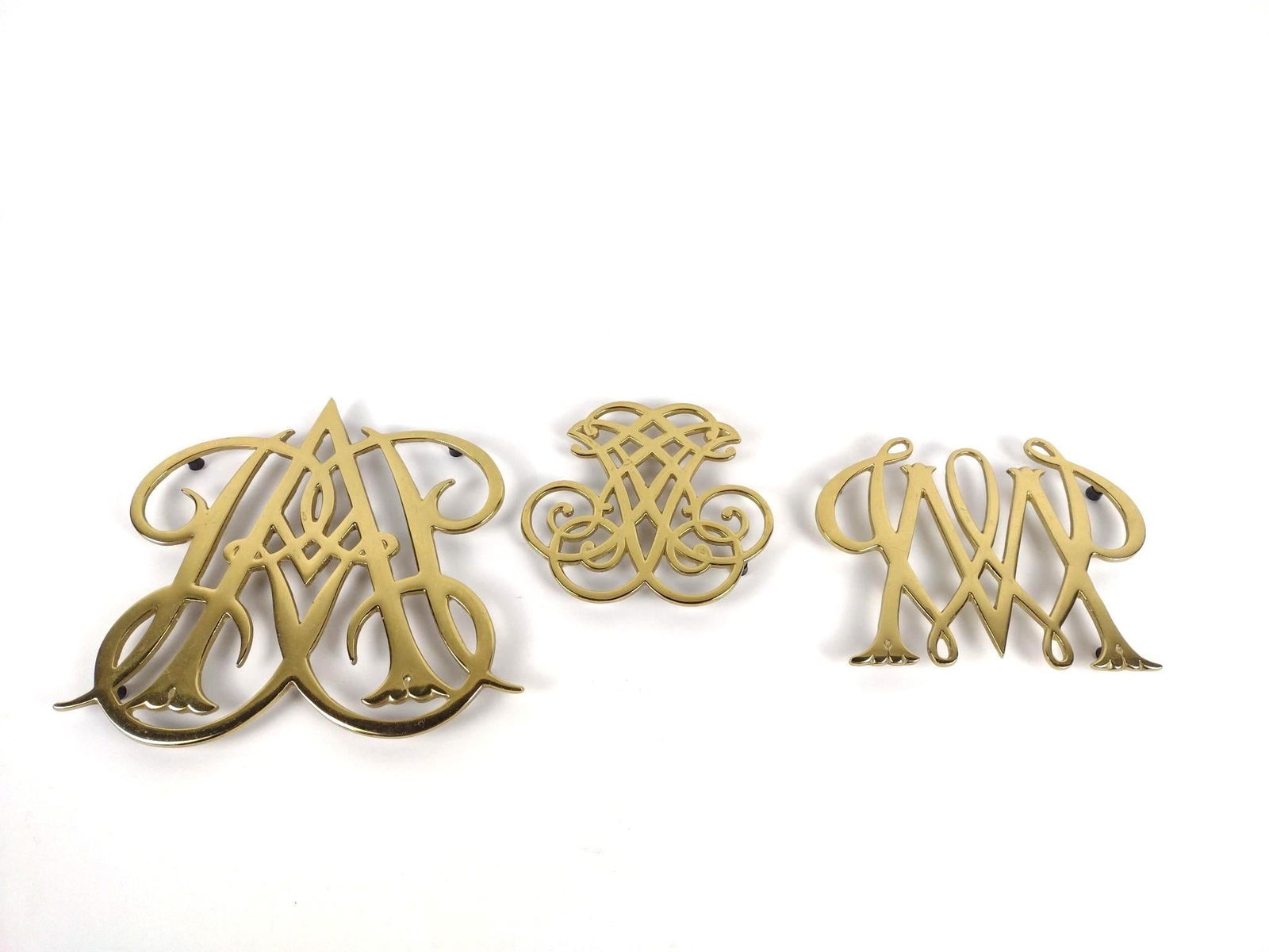3 Brass Trivets incl Williamsburg (1 of 6)