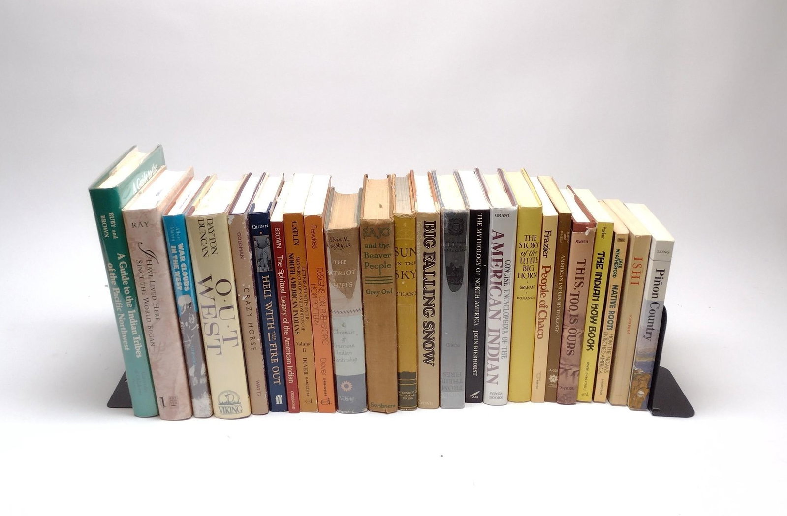 24 Books on Little Big Horn, Hopi Pottery, and more: NOT ELIGIBLE FOR IN-HOUSE SHIPPING. Includes "Pinon Country," Crazy Horse, and more.