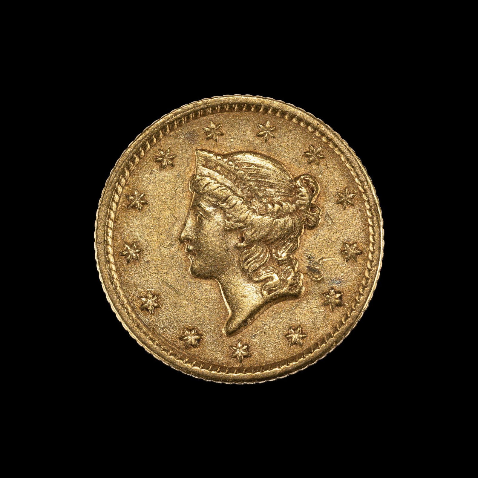 1853 Gold Liberty Dollar Coin (1 of 2)