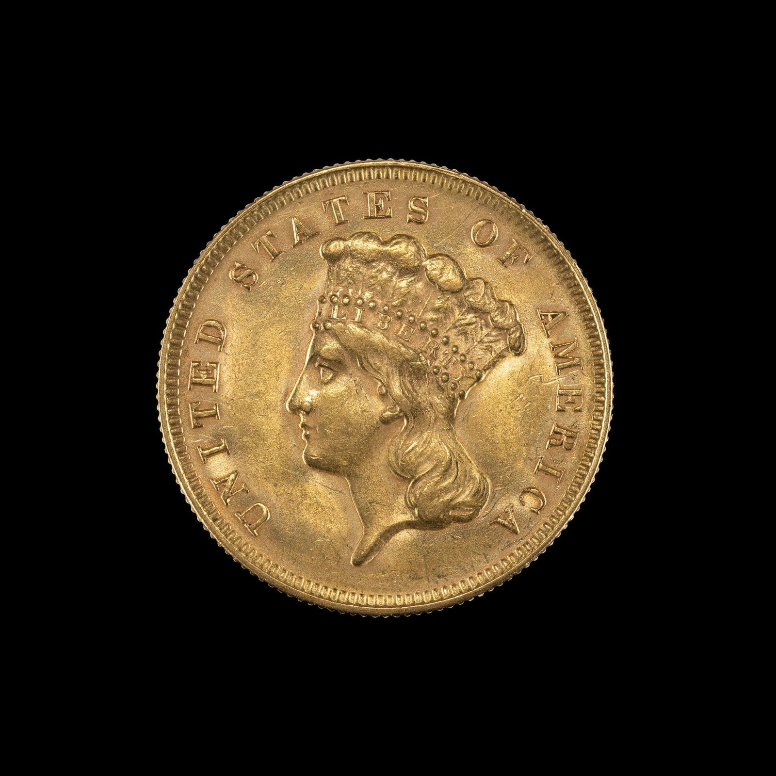 1878 $3 Indian Princess Gold Coin (1 of 2)