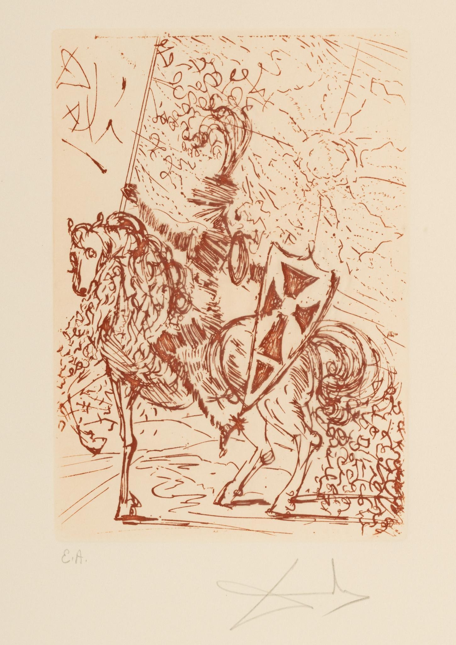 Salvador Dali (1904-1989) "El Cid" Signed Artist Proof with COA (1 of 6)