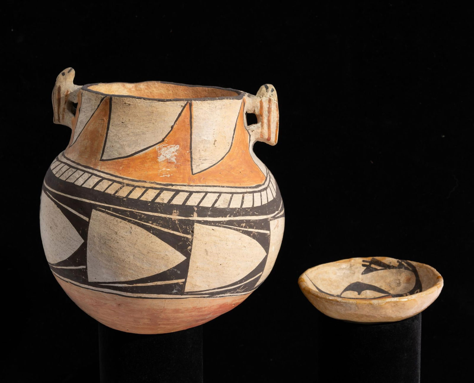 Zuni Pueblo Frog Effigy Pot Acoma Ashtray (1 of 6)