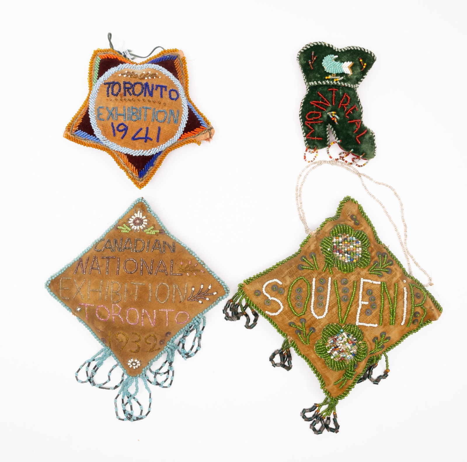 4 Beaded Canadian Souvenir Iroquois Pin Cushions (1 of 2)