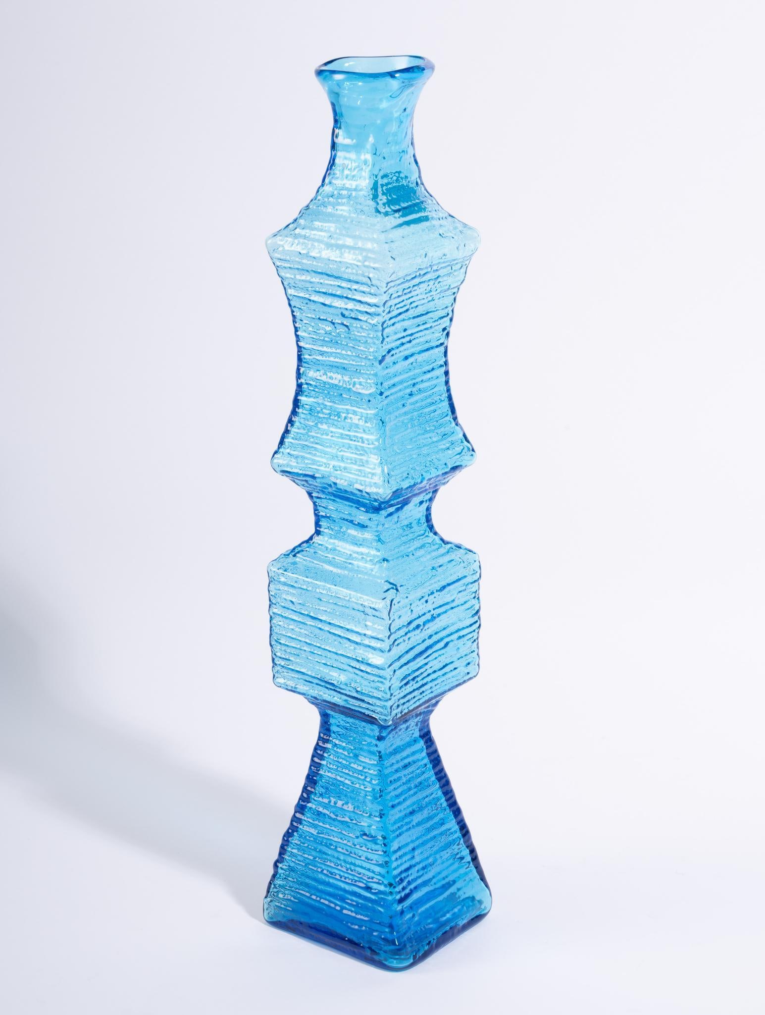 Blenko Blue Glass Vase (1 of 4)