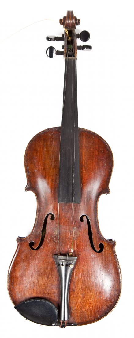 19th C Jacobus Stainer Violin: DESCRIPTION: Jacobus Stainer violin. Circa 19th century. Marked "Stainer," on the back of the body and with a label interior marked "Jacobus Stainer in Absam prope Oenipontum 17" (Jacobus Stainer from
