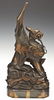 138: Pair of 19th C Bronze Patinated Griffins - 2