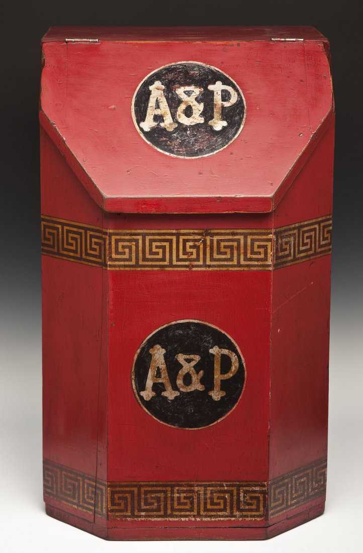 144 A&P Wood Country Store Coffee Bin