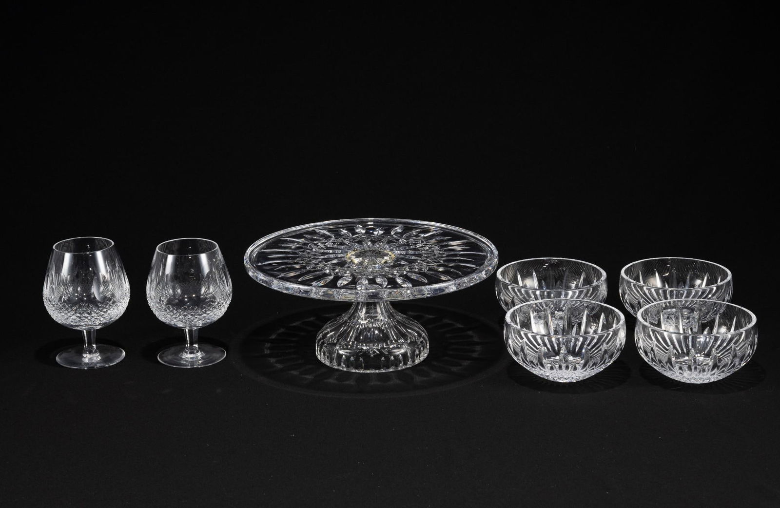 7 Pcs Waterford Glassware incl Cake Plate (1 of 8)