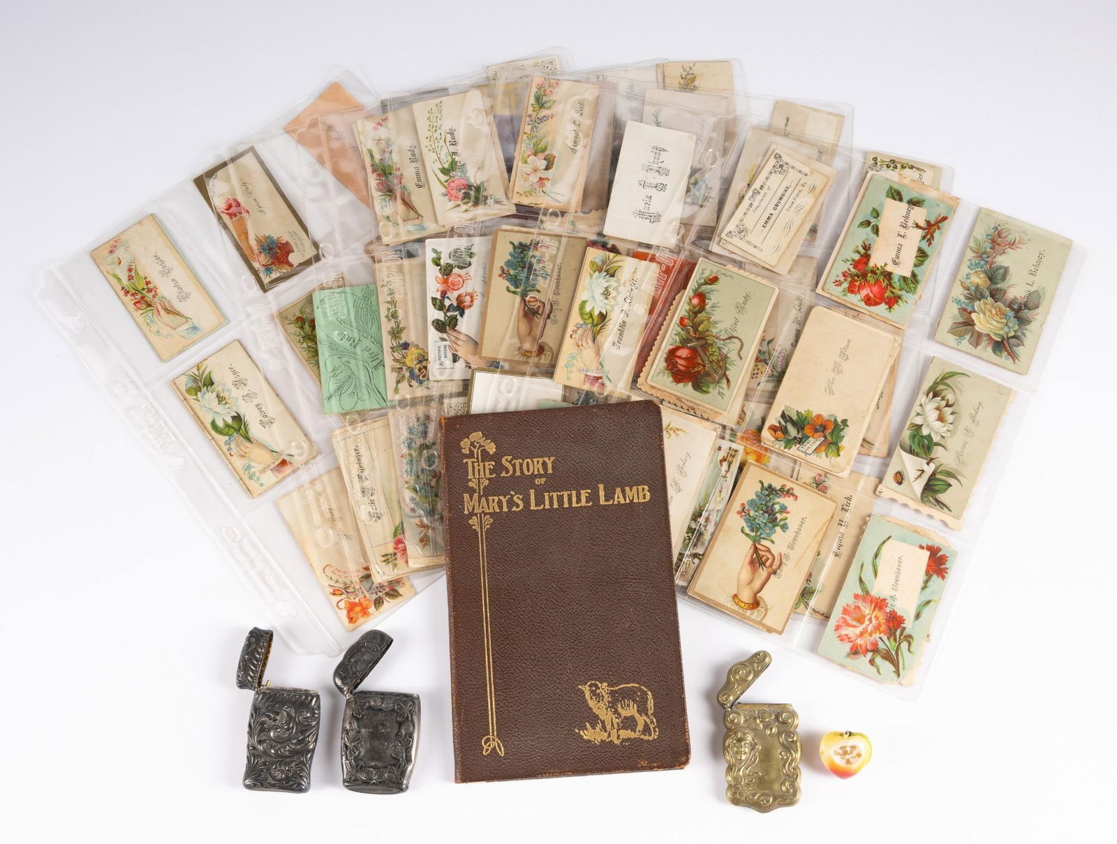 Antique Calling Cards & Sterling Match Safes (1 of 11)