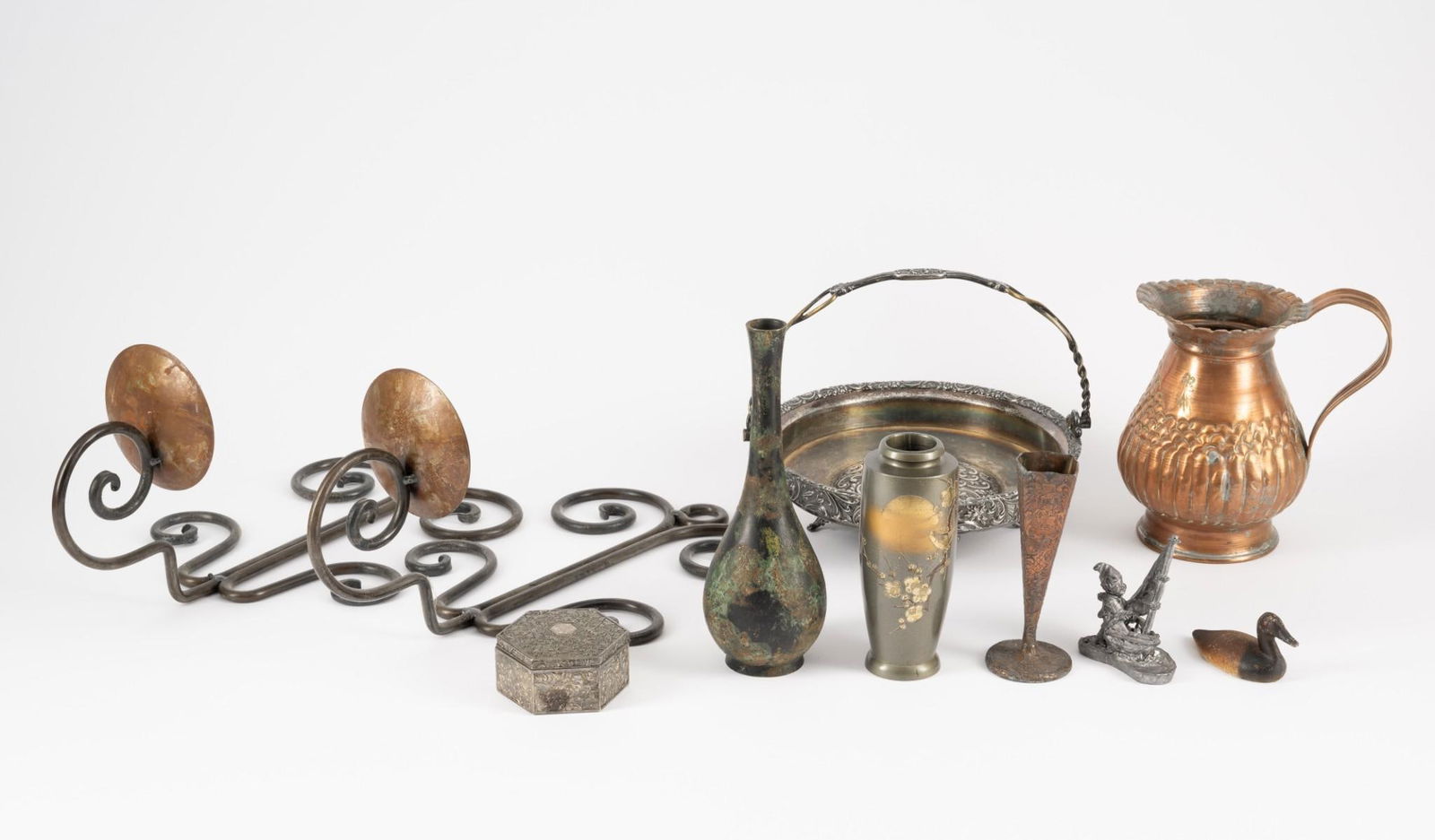 10 Pcs Metalware incl Copper and Silverplate (1 of 10)