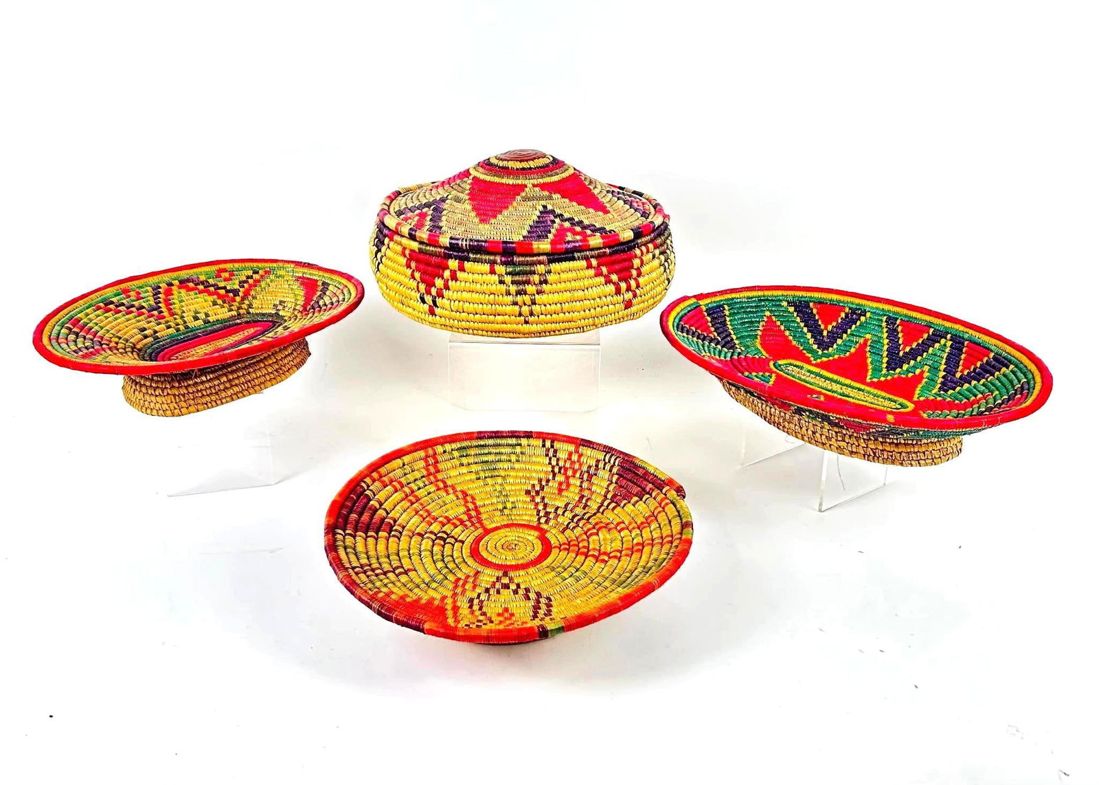 4 Multi-Colored Baskets (1 of 5)
