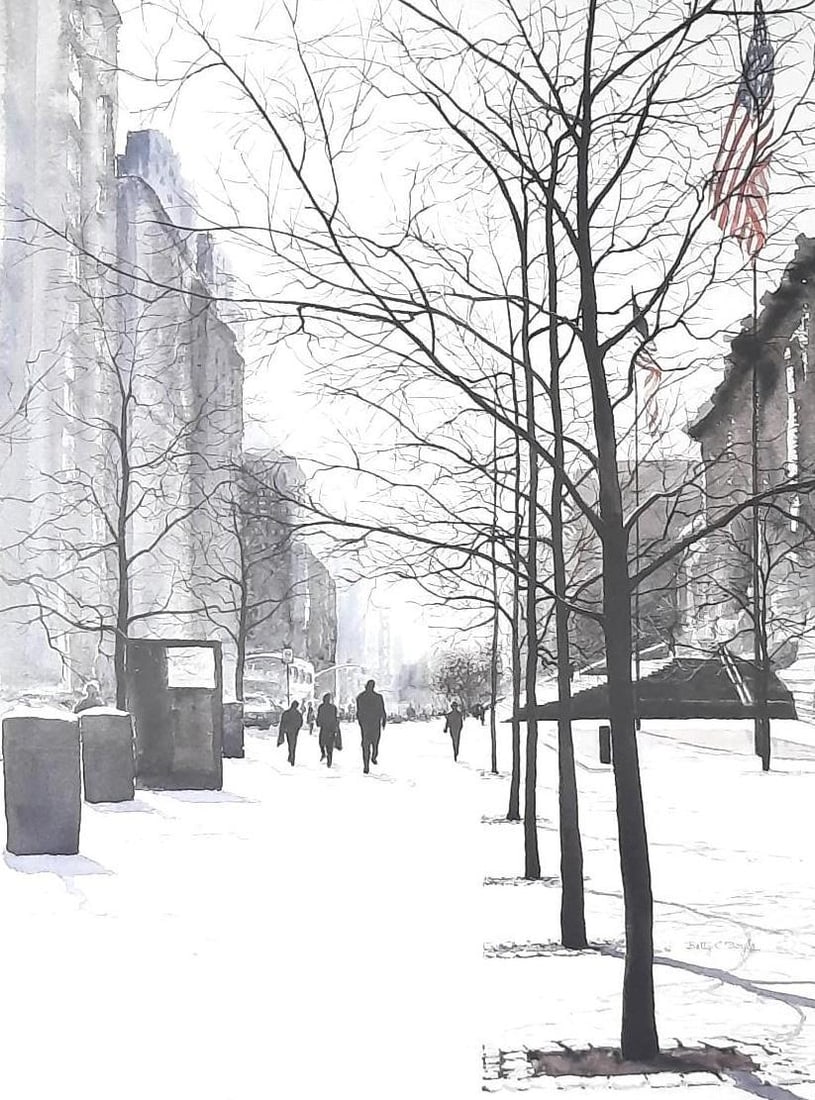 Betty Boyle "Fifth Avenue Shadows" Ltd Ed Print (1 of 4)