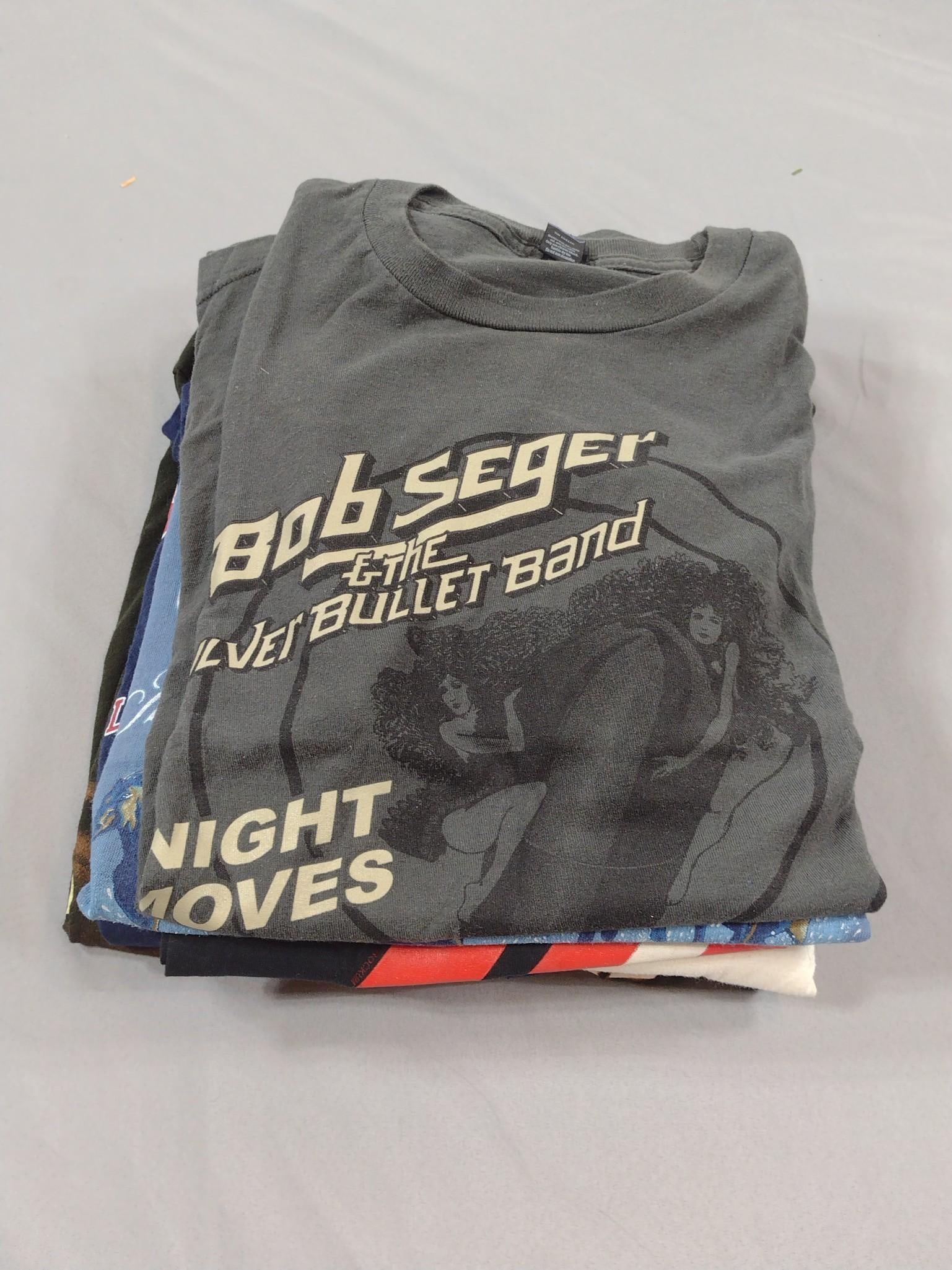 8 Concert T-Shirts: Includes Tom Petty & The Hearbreakers. Sizes Medium and Large.