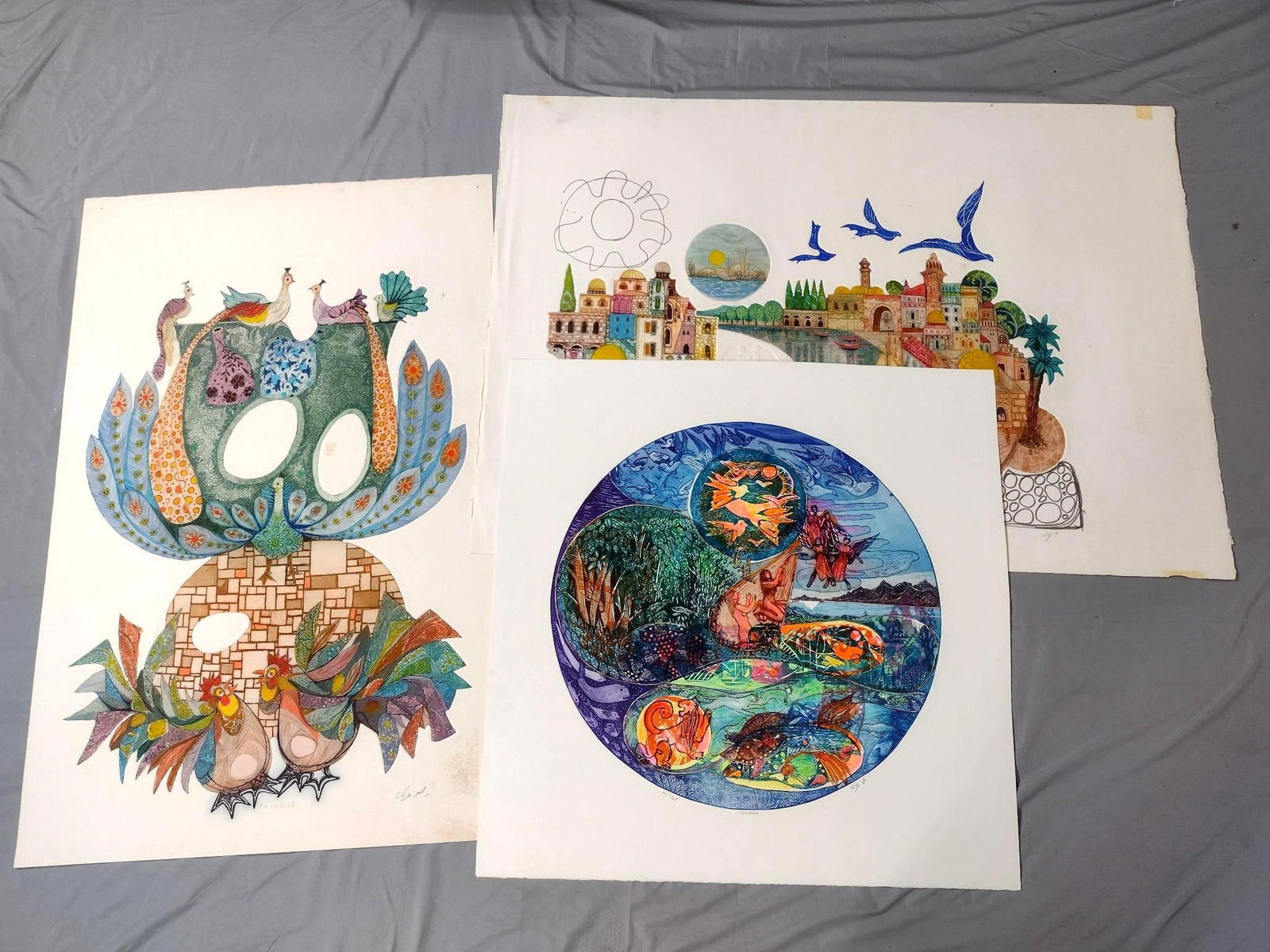 3 Amram Ebgi Prints incl Bird of Paradise (1 of 9)