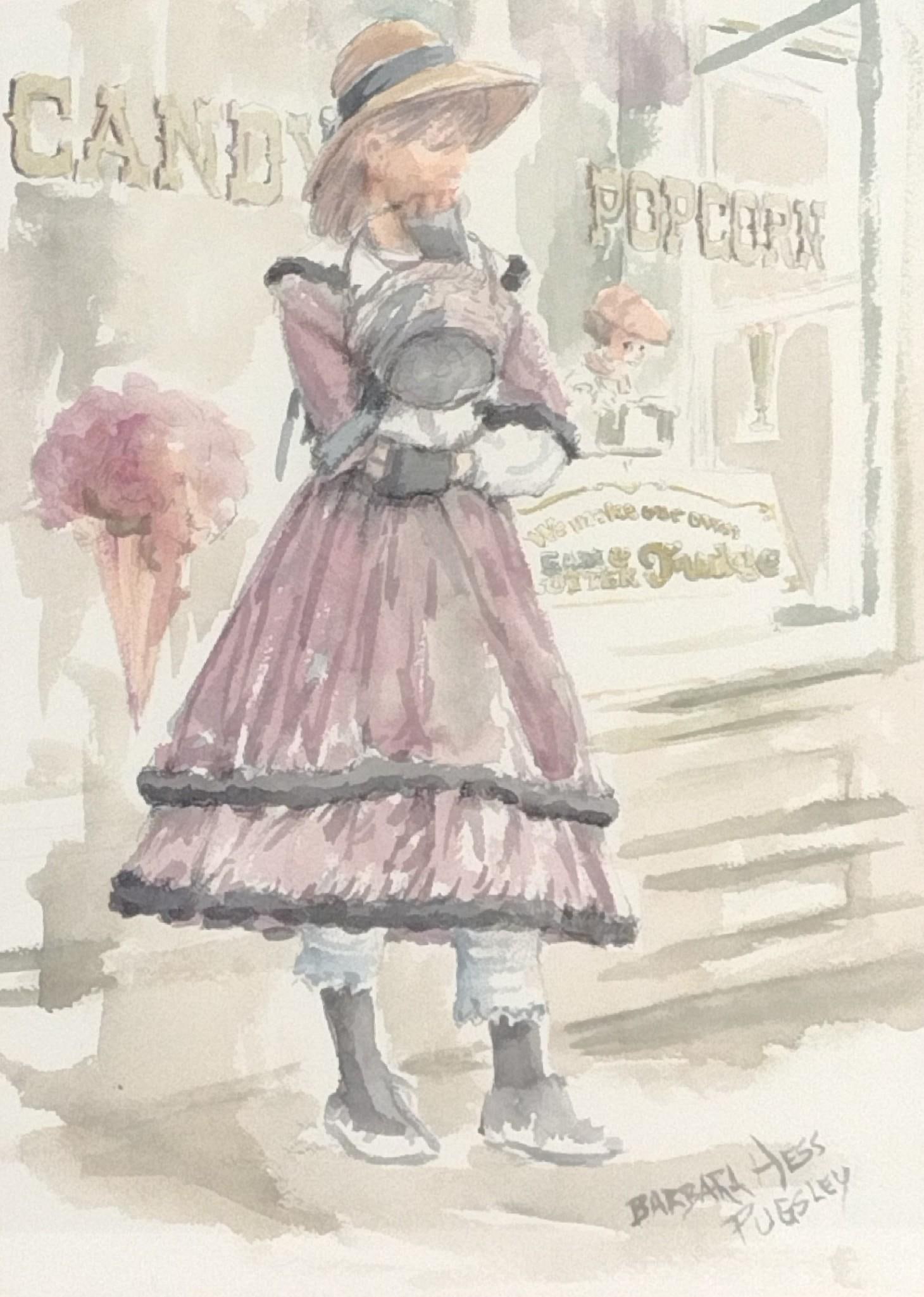 Barbara Hess Pugsley "Candy Shop" Watercolor (1 of 5)