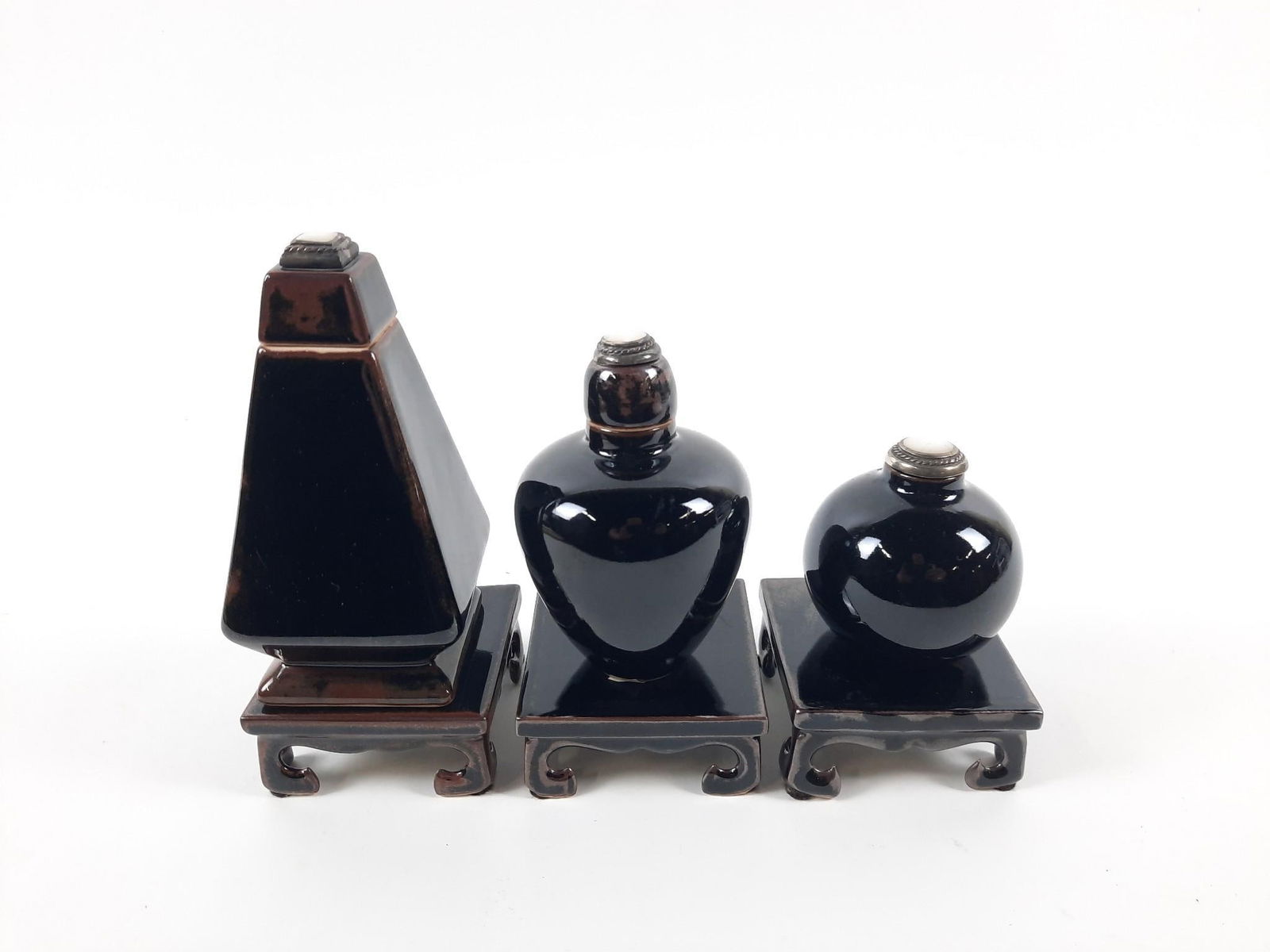 6 Pc Maitland Smith Vessels on Stands (1 of 4)