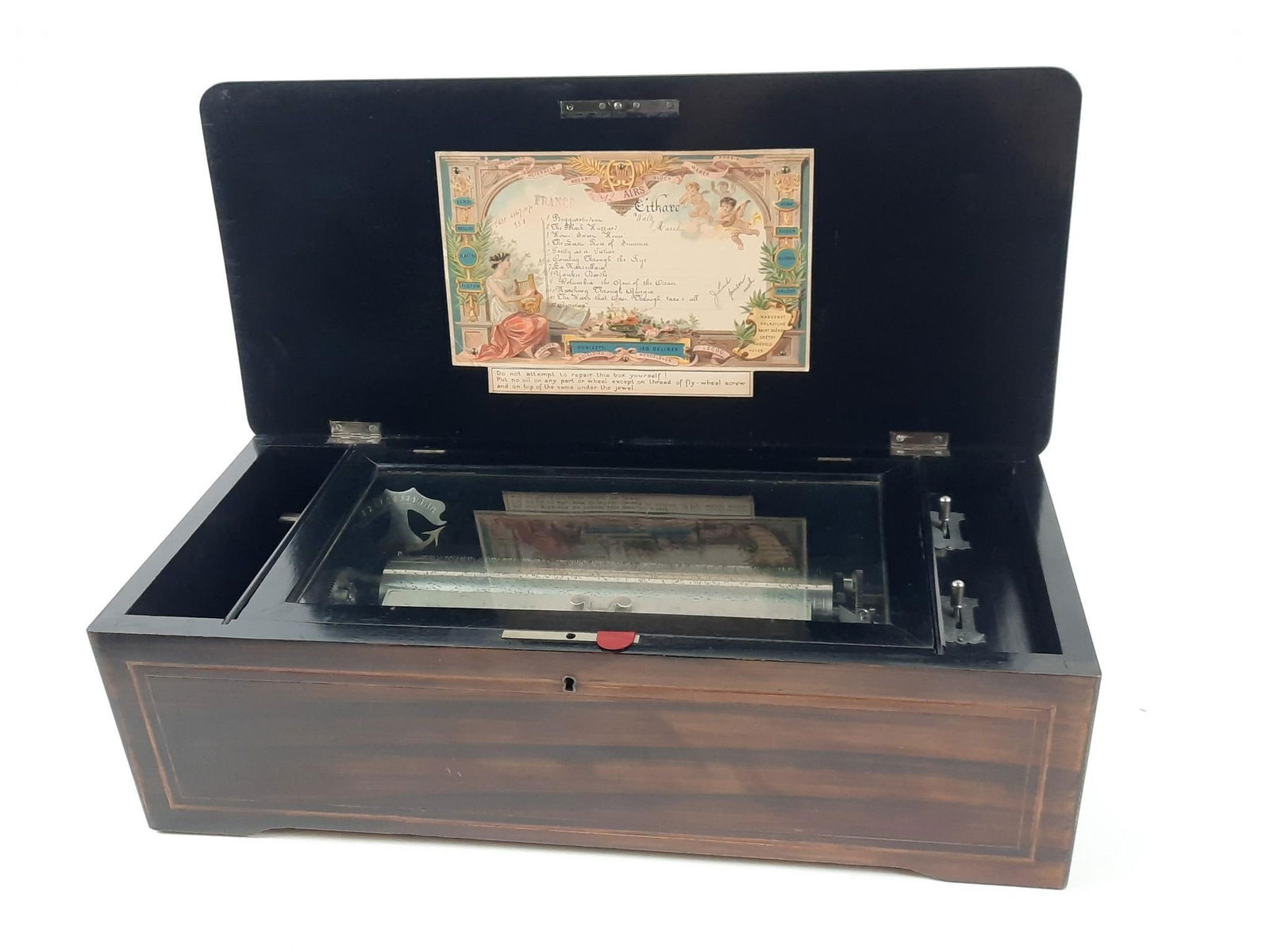 Donizetti Leo Delibes Inlaid Music Box (1 of 5)