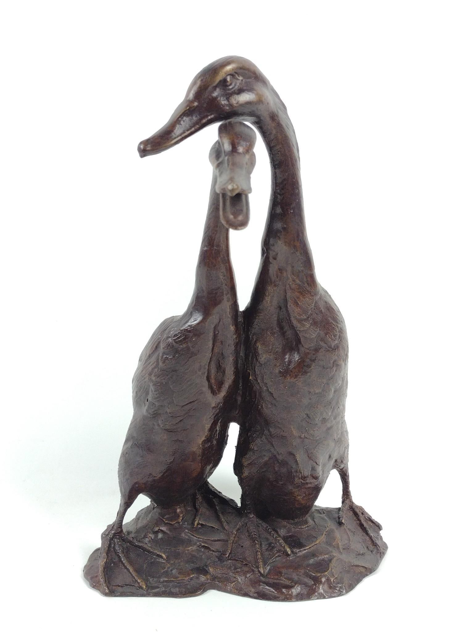 Maitland Smith Bronze Duck Sculpture (1 of 5)