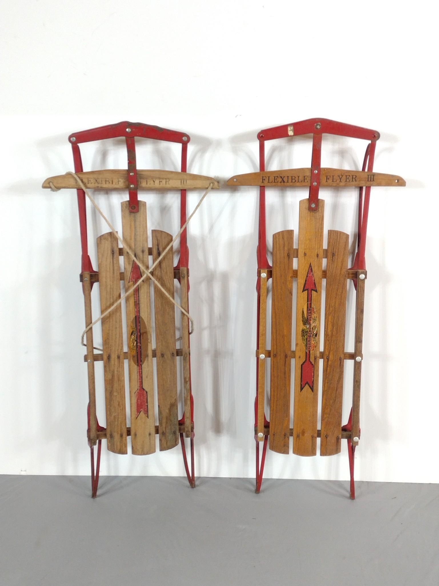 Two Flexible Flyer III Sleds (1 of 2)