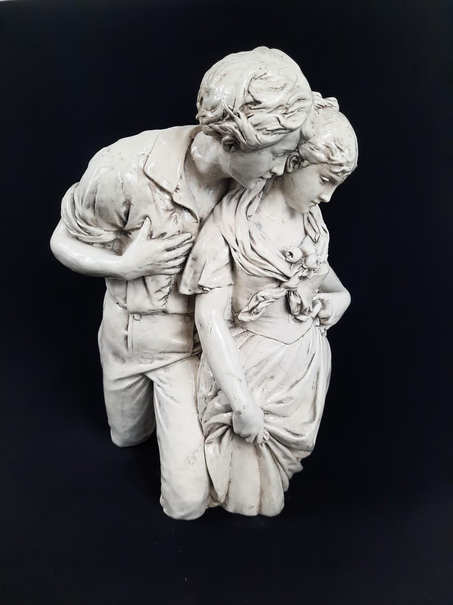 Chalk Man and Woman Sculpture (1 of 2)