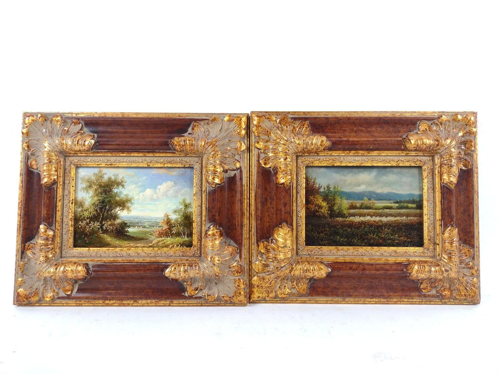 2 F. Adan Landscape Paintings in Ornate Frames (1 of 8)