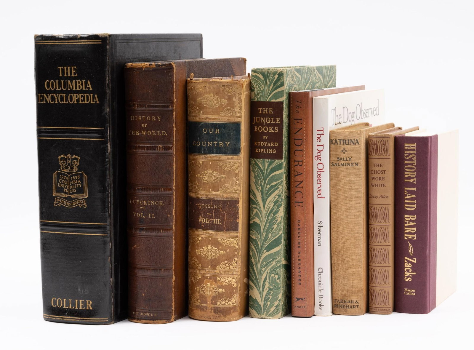 9 Books incl. History Laid Bare: Also includes Our Country, History of the New World, The Jungle Books, and more.
