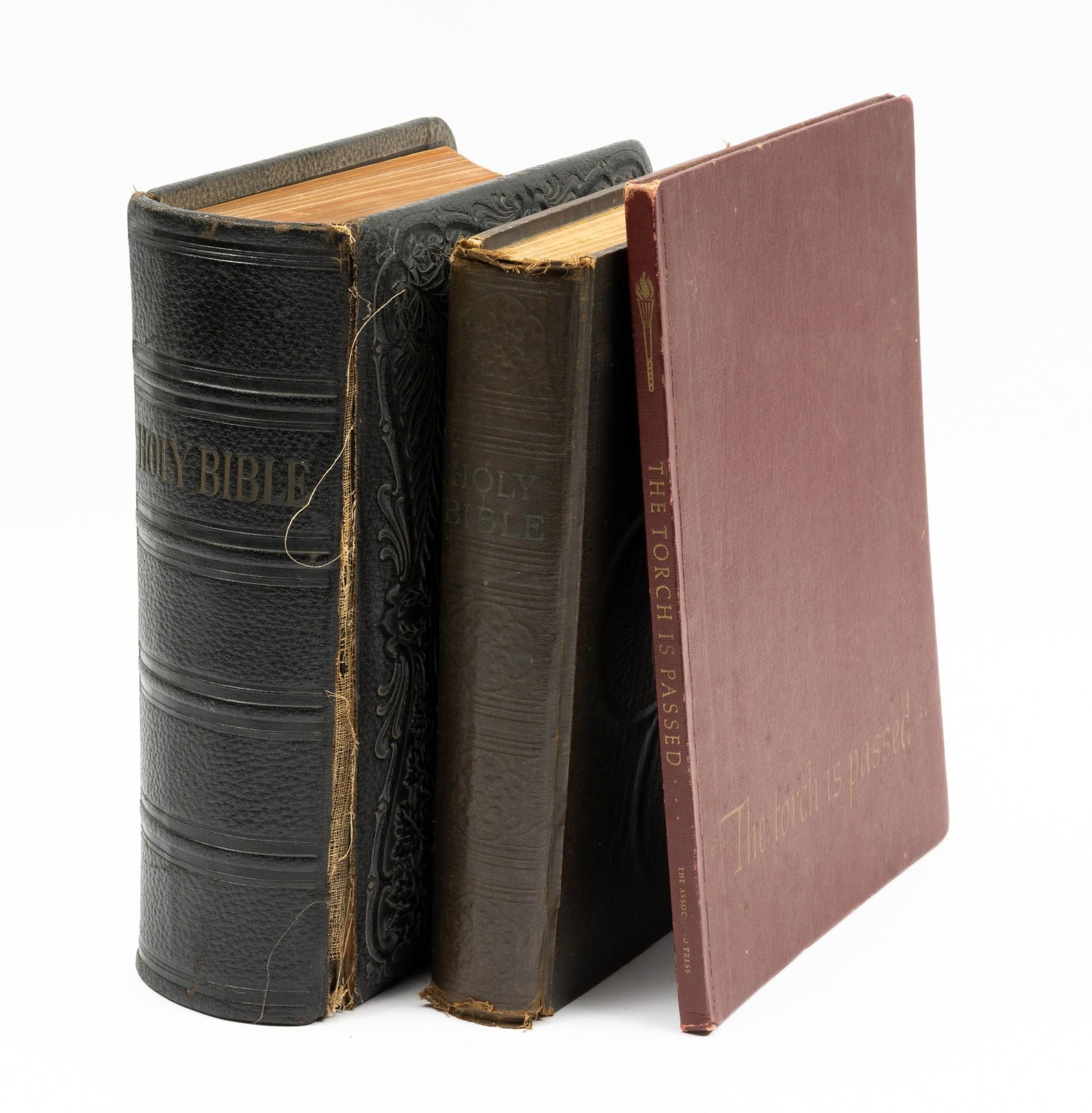 2 Antique Family Bibles & Book (1 of 11)