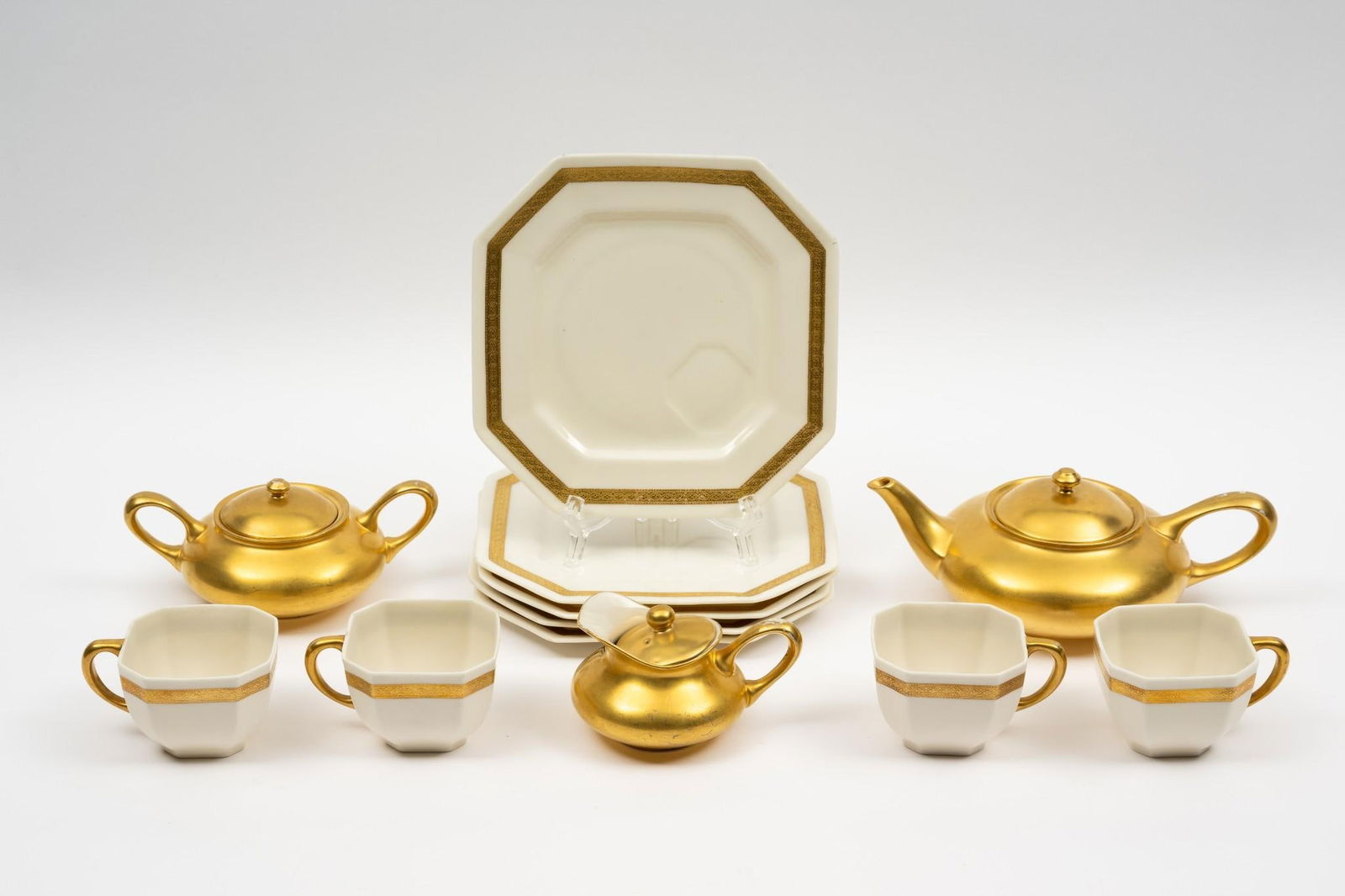 12 Pc Belleek Luncheon Set (1 of 7)