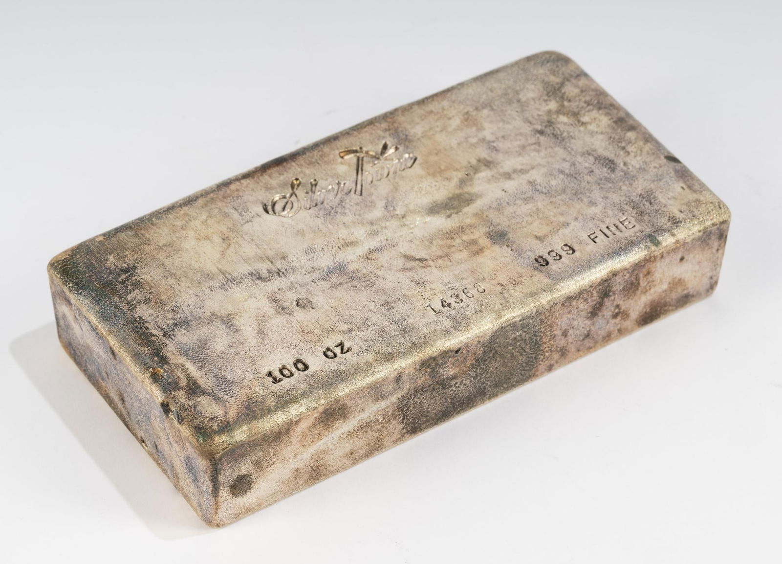 Silver Towne 100 Ounce Silver Bar (1 of 2)