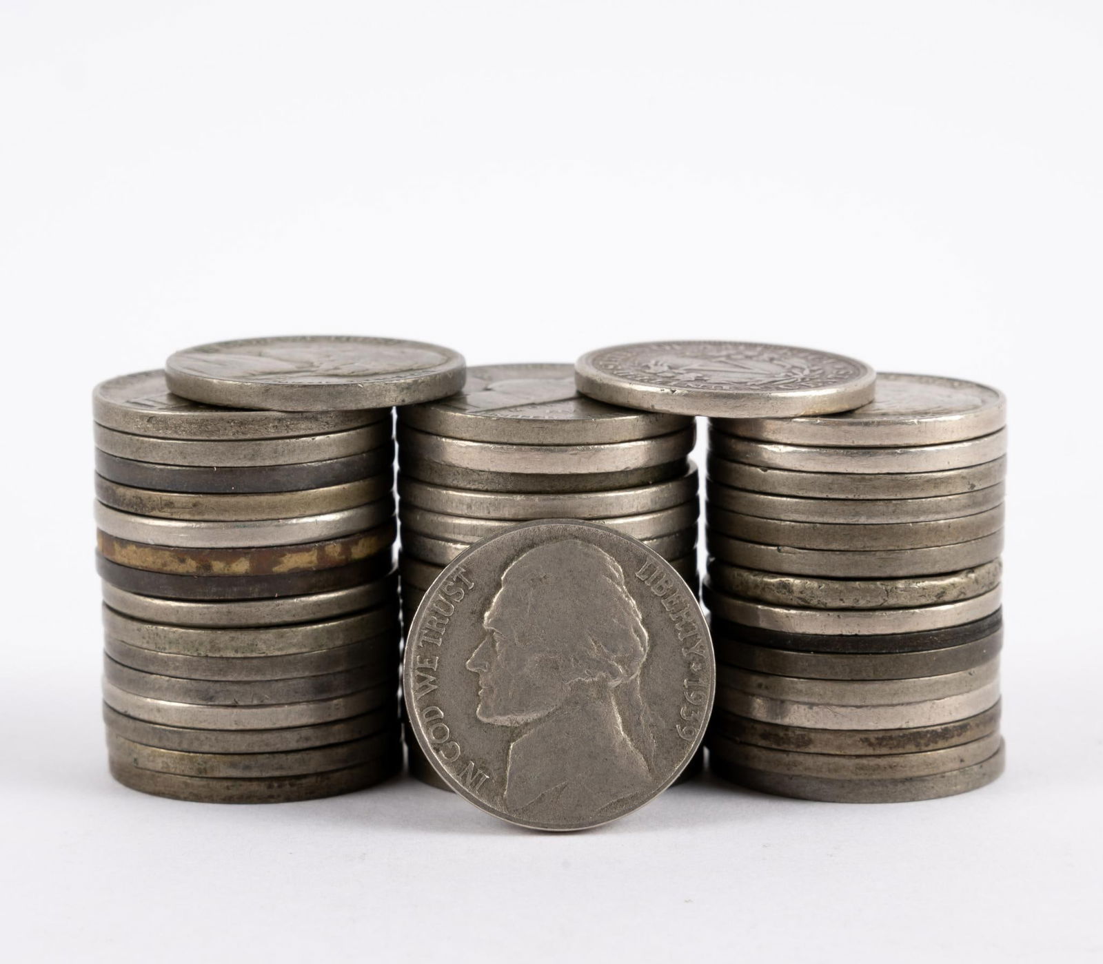 Shield, Liberty, Wartime Silver Jefferson Nickels (1 of 1)