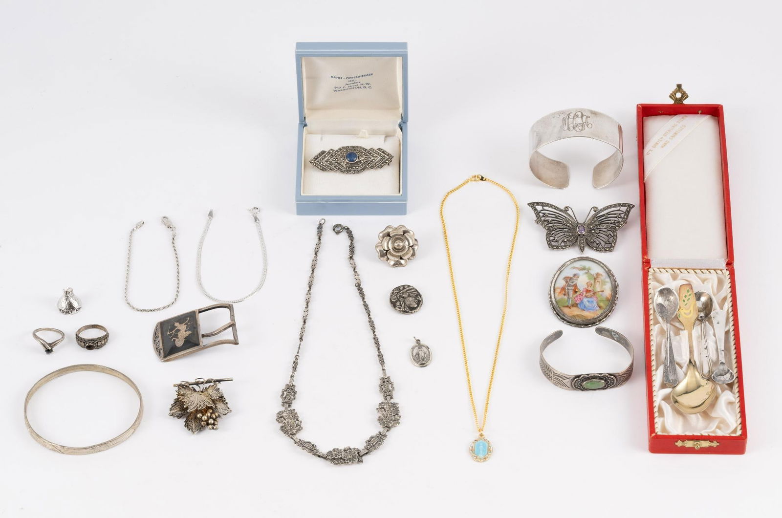 Antique and Modern Sterling Silver Jewelry (1 of 9)