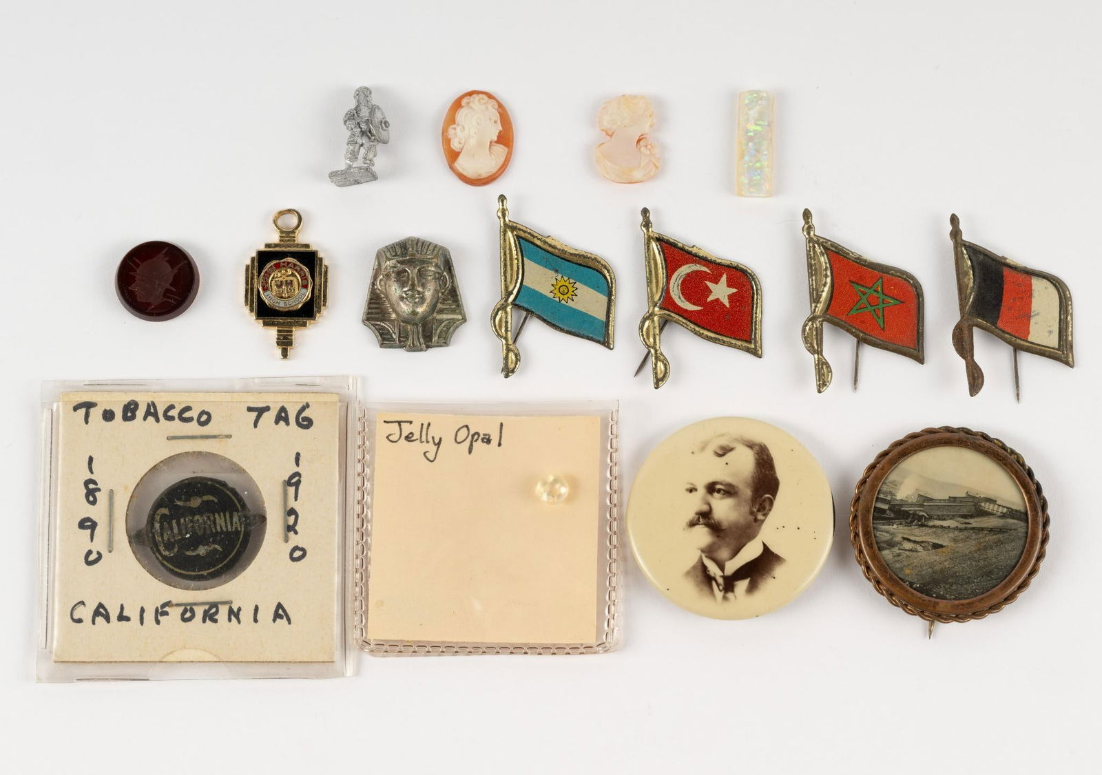 Antique Pins, Medals, and Gemstones (1 of 5)
