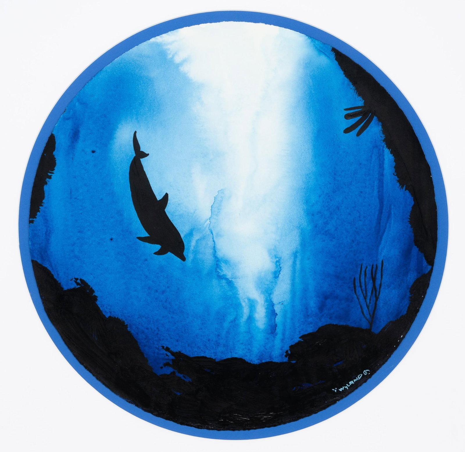 Robert Wyland "Dolphin" Framed Art (1 of 5)