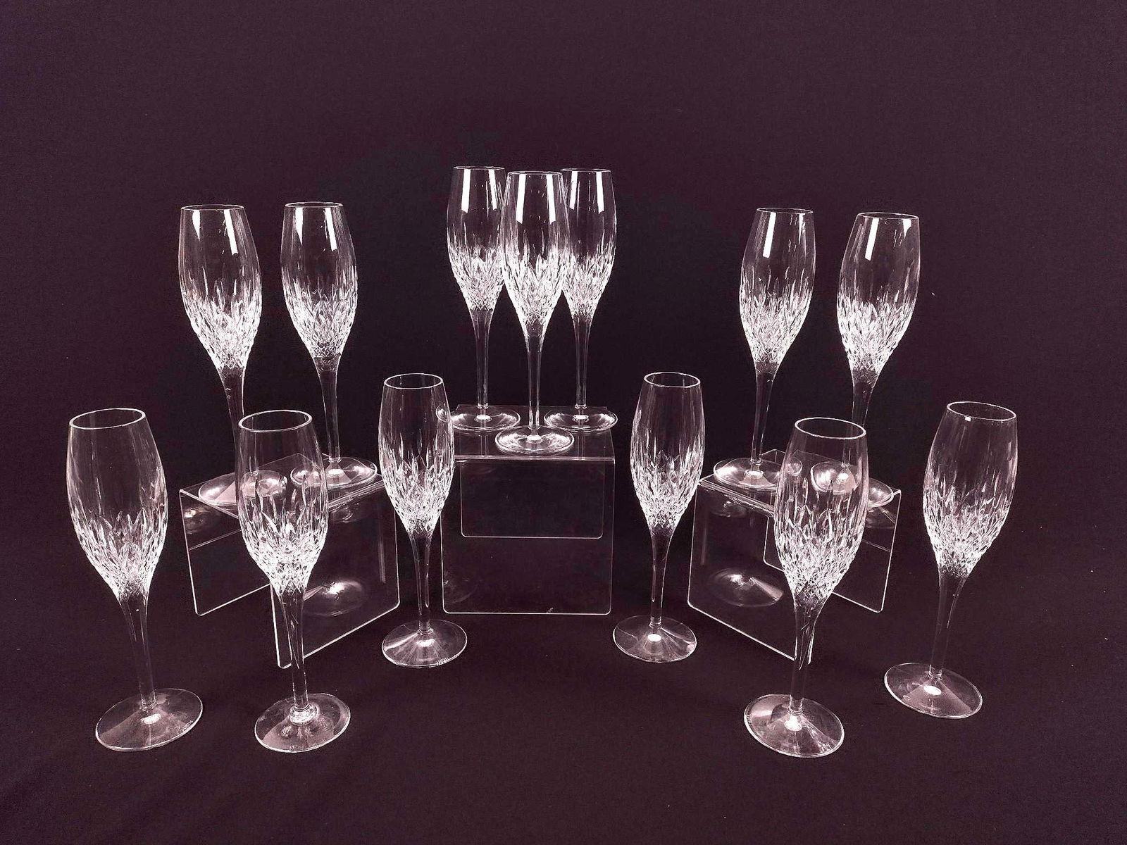 13 Stuart Crystal Champagne Glasses (1 of 2)