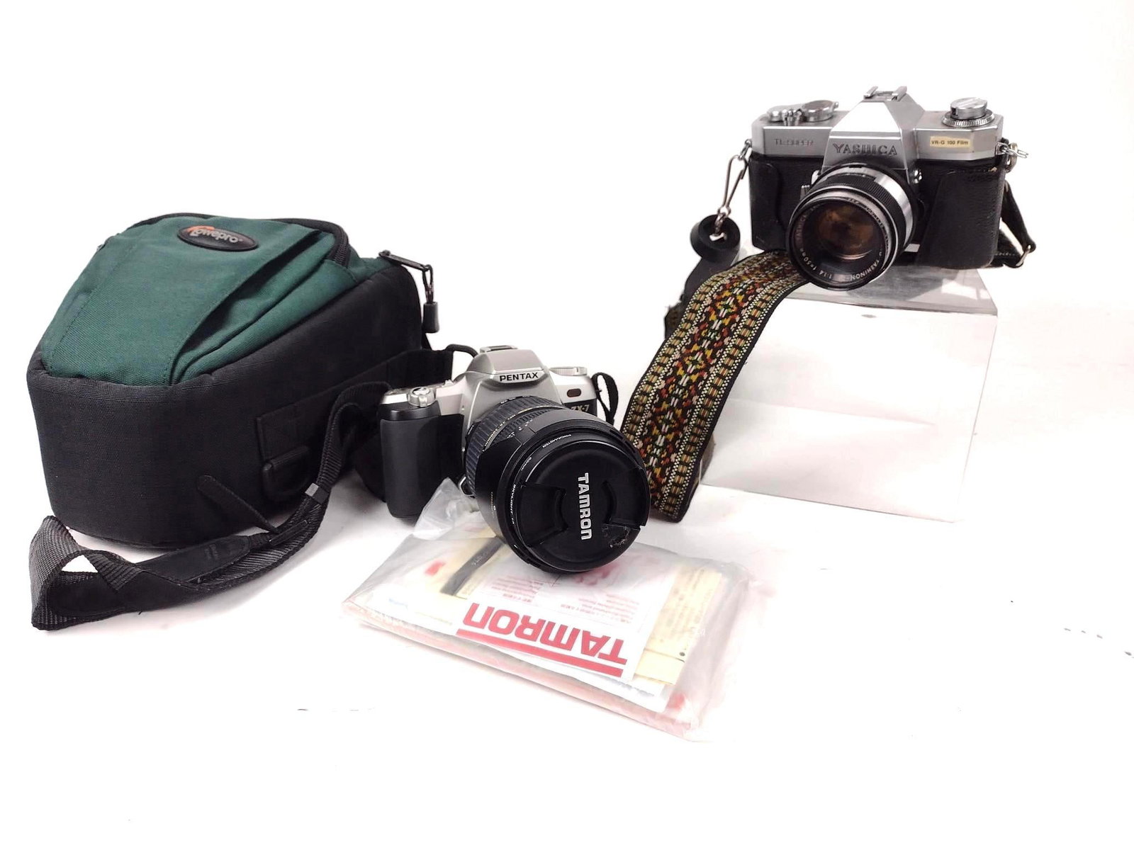 2 Cameras in Carrying Cases incl Pentax (1 of 3)