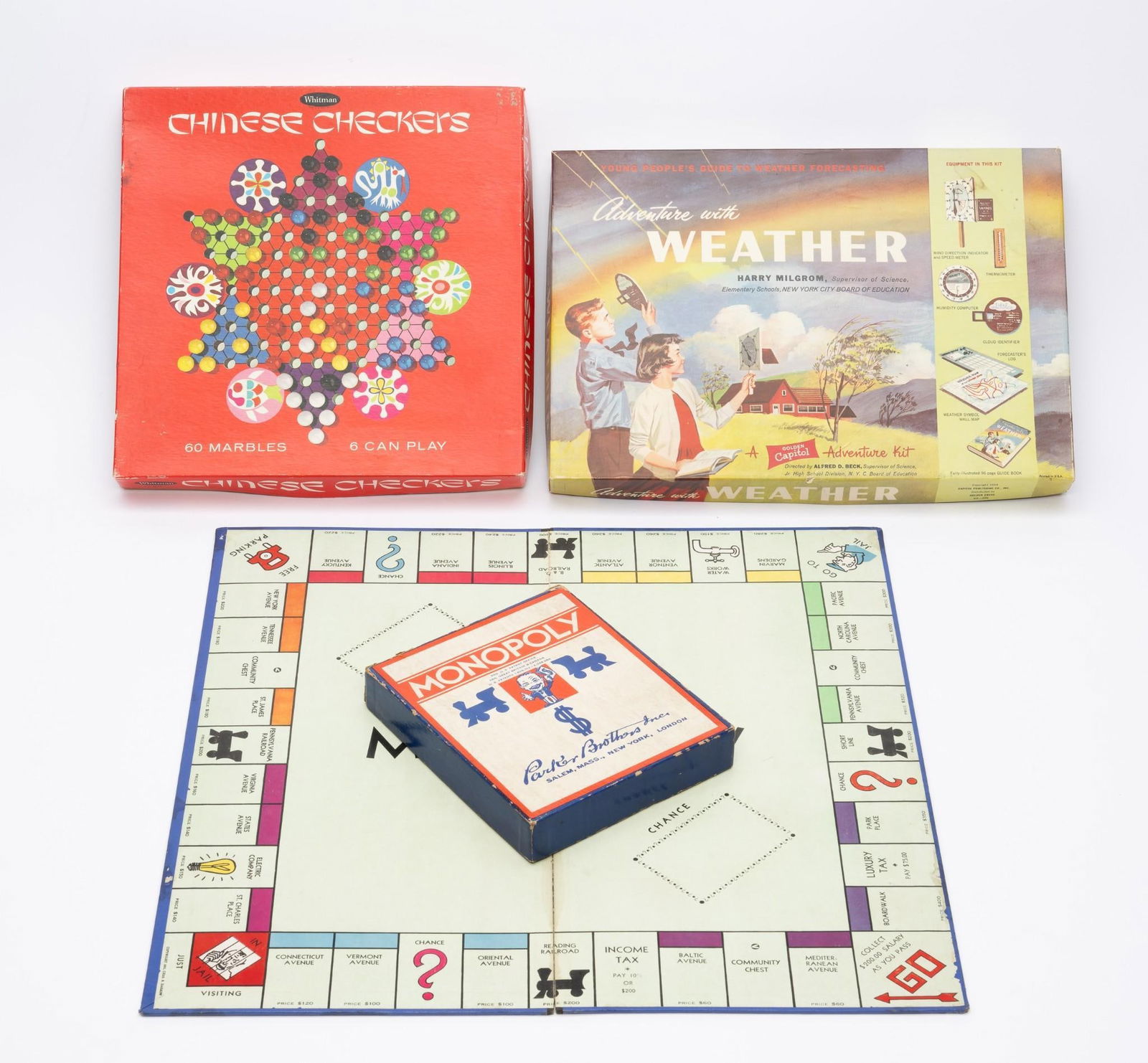 3 Vintage Children's Toys incl. Chinese Checkers (1 of 4)