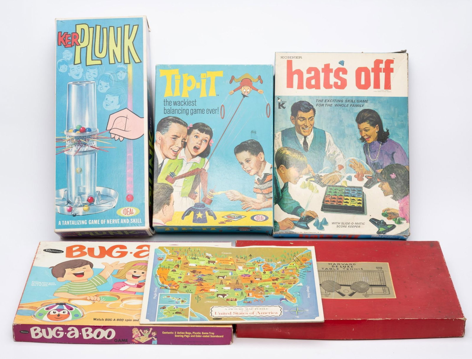 6 Vintage Children's Games & Puzzles incl. Ker-Plunk (1 of 7)