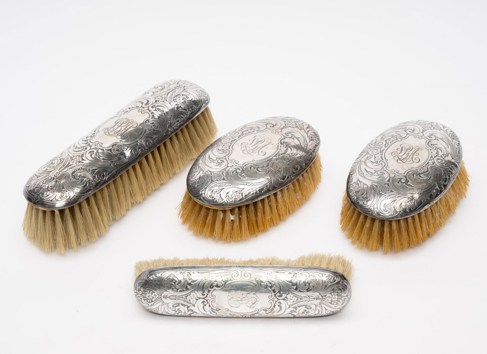 4 Sterling Vanity Brushes (1 of 4)