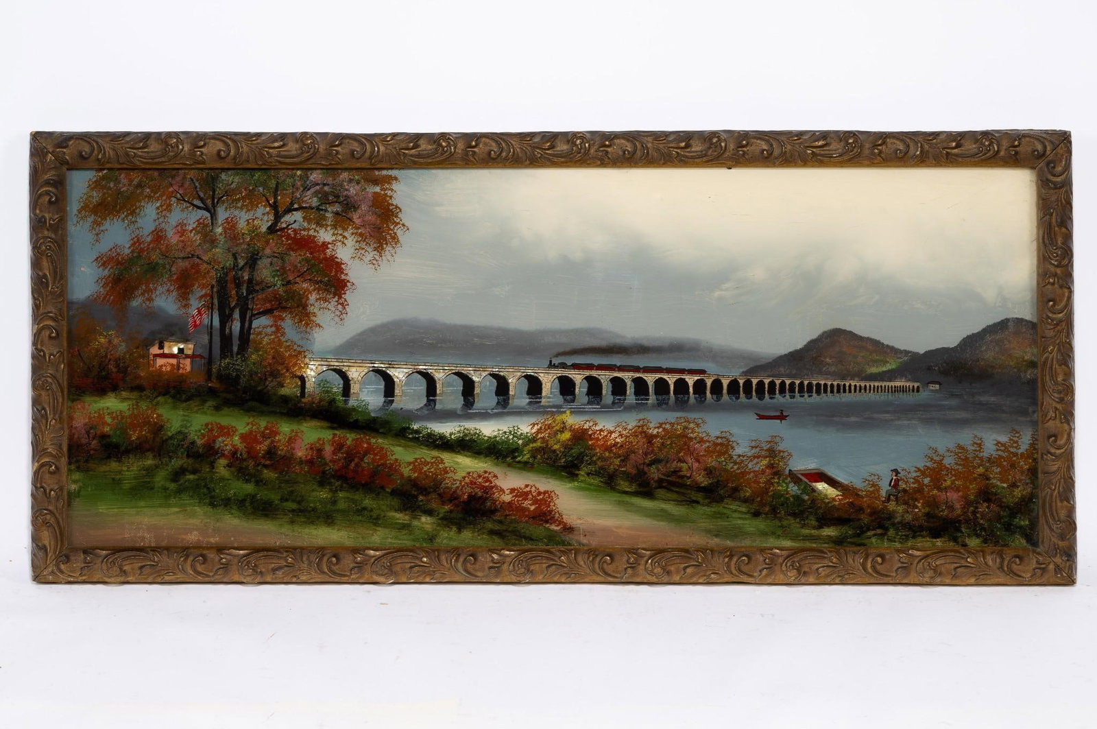 Reverse Painting Rockville Bridge Harrisburg PA (1 of 3)