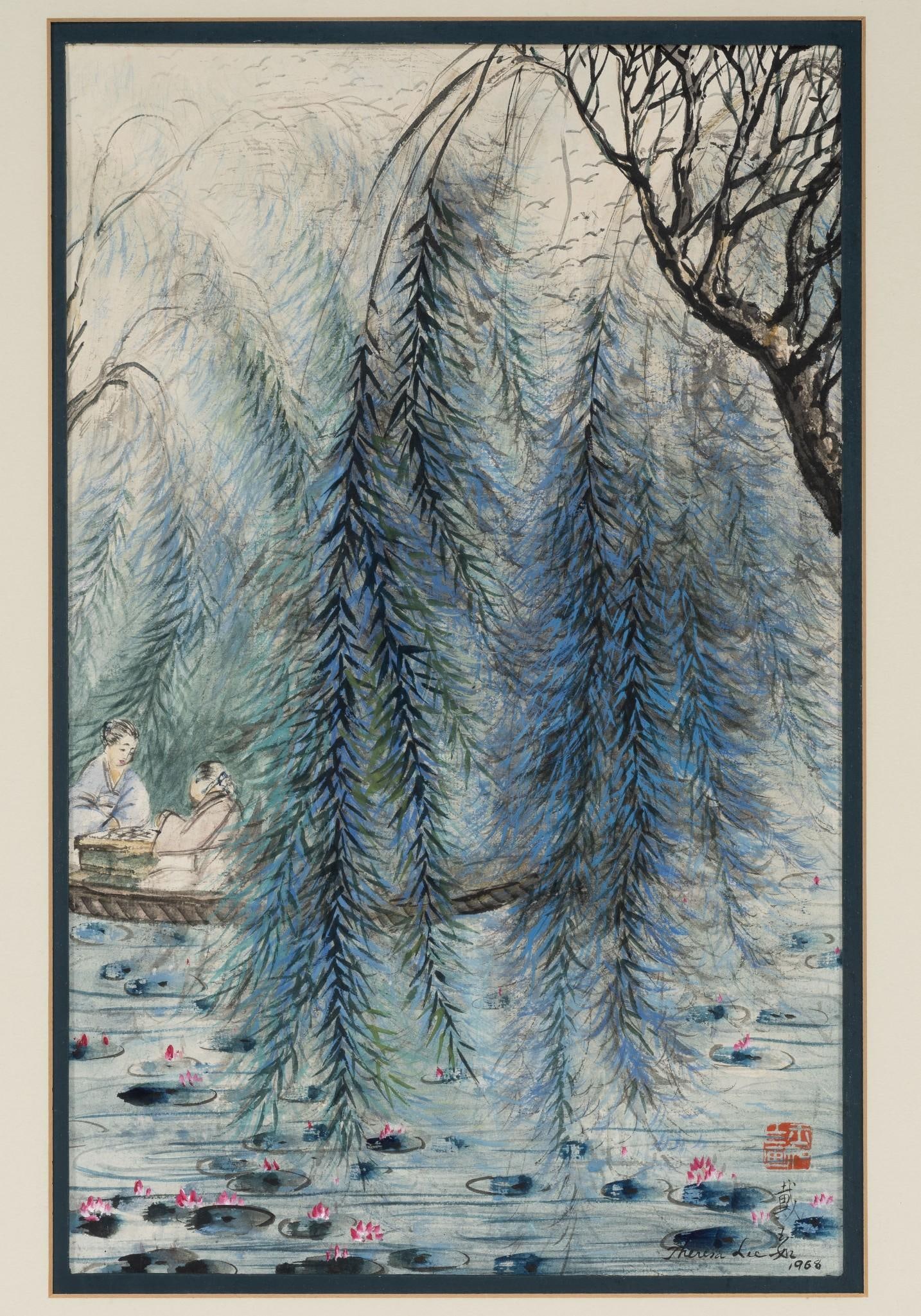 Theresa Lee Winter Painting: NOT ELIGIBLE FOR IN-HOUSE SHIPPING. Artist information: I was born in China where I spent my childhood during World War II. My family moved to Taiwan in 1949 and I spent my teenage and college years t