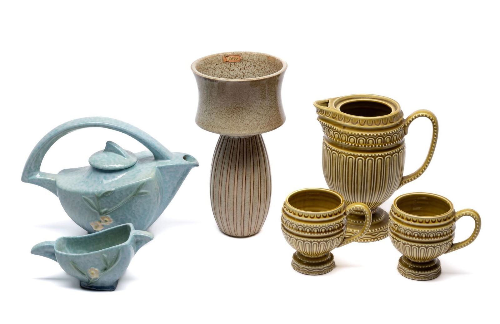 6 Ceramics Incl. Roseville and MCM (1 of 7)