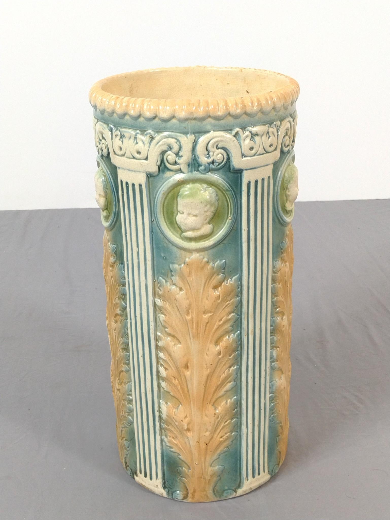 Majolica Umbrella Stand (1 of 4)