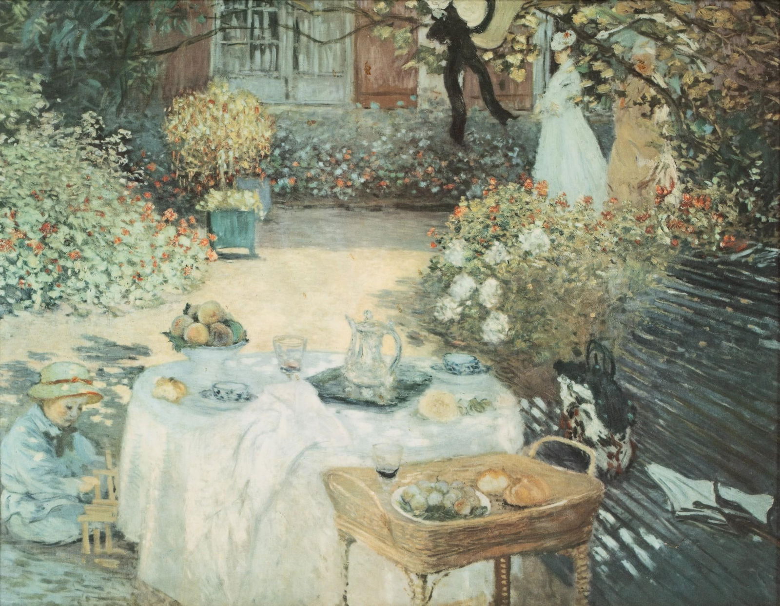 Claude Monet (1840-1926 France) ‘The Lunch’ Print on Canvas (1 of 3)