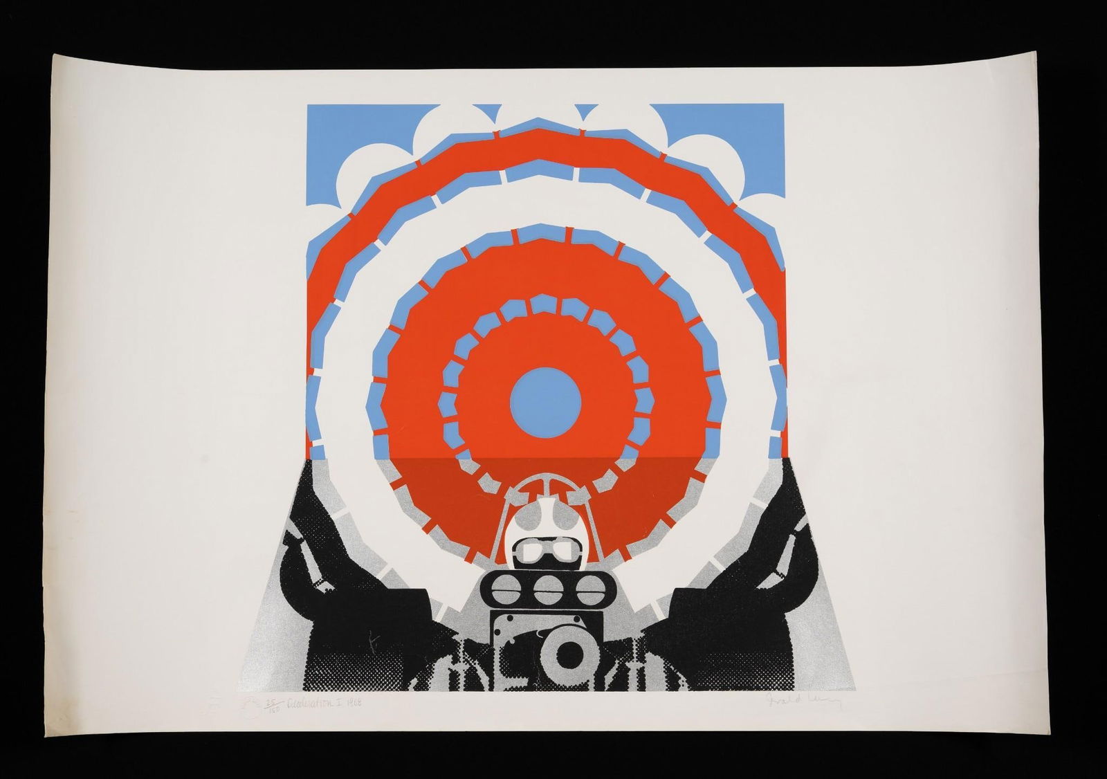 Gerald Laing Dragsters Screenprint Unframed (1 of 3)