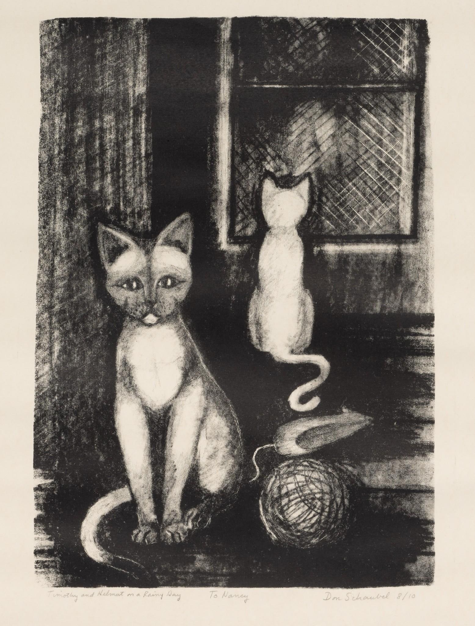 Dan Schaubel "Timothy and Heilmut on a Rainy Day" Ltd Ed Print (1 of 5)