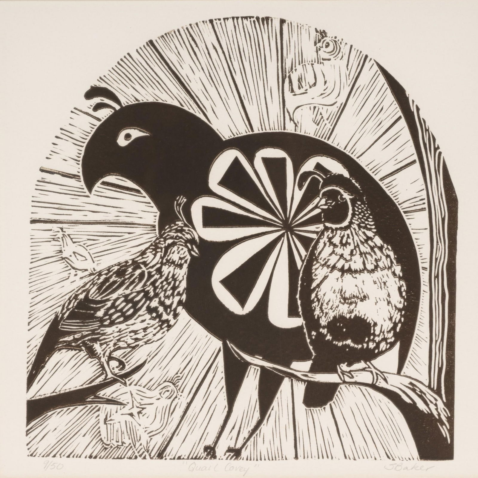 S. Baker "Quail Covey" Print (1 of 6)