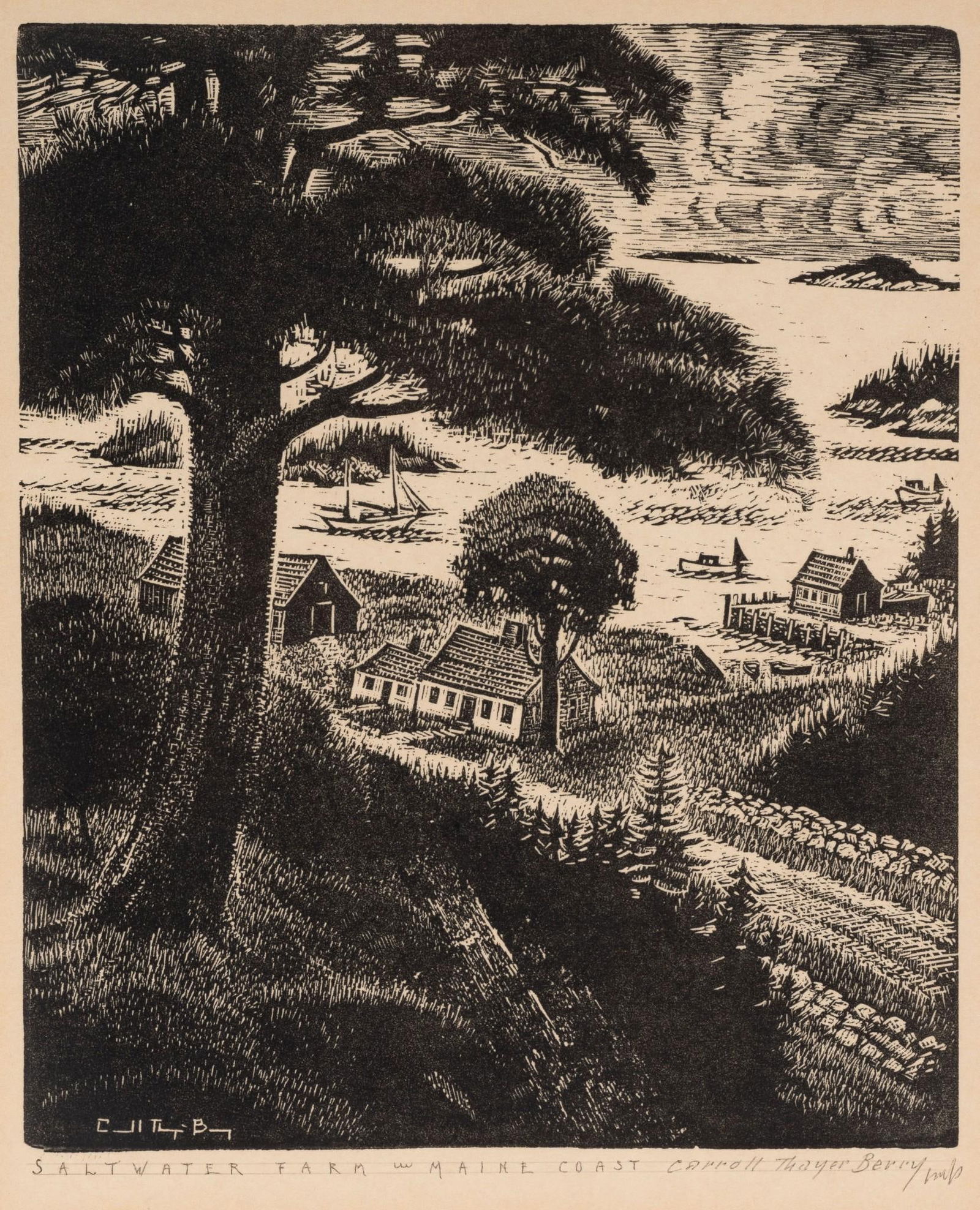 Carroll Thayer Berry "Saltwater Farm" Print (1 of 5)