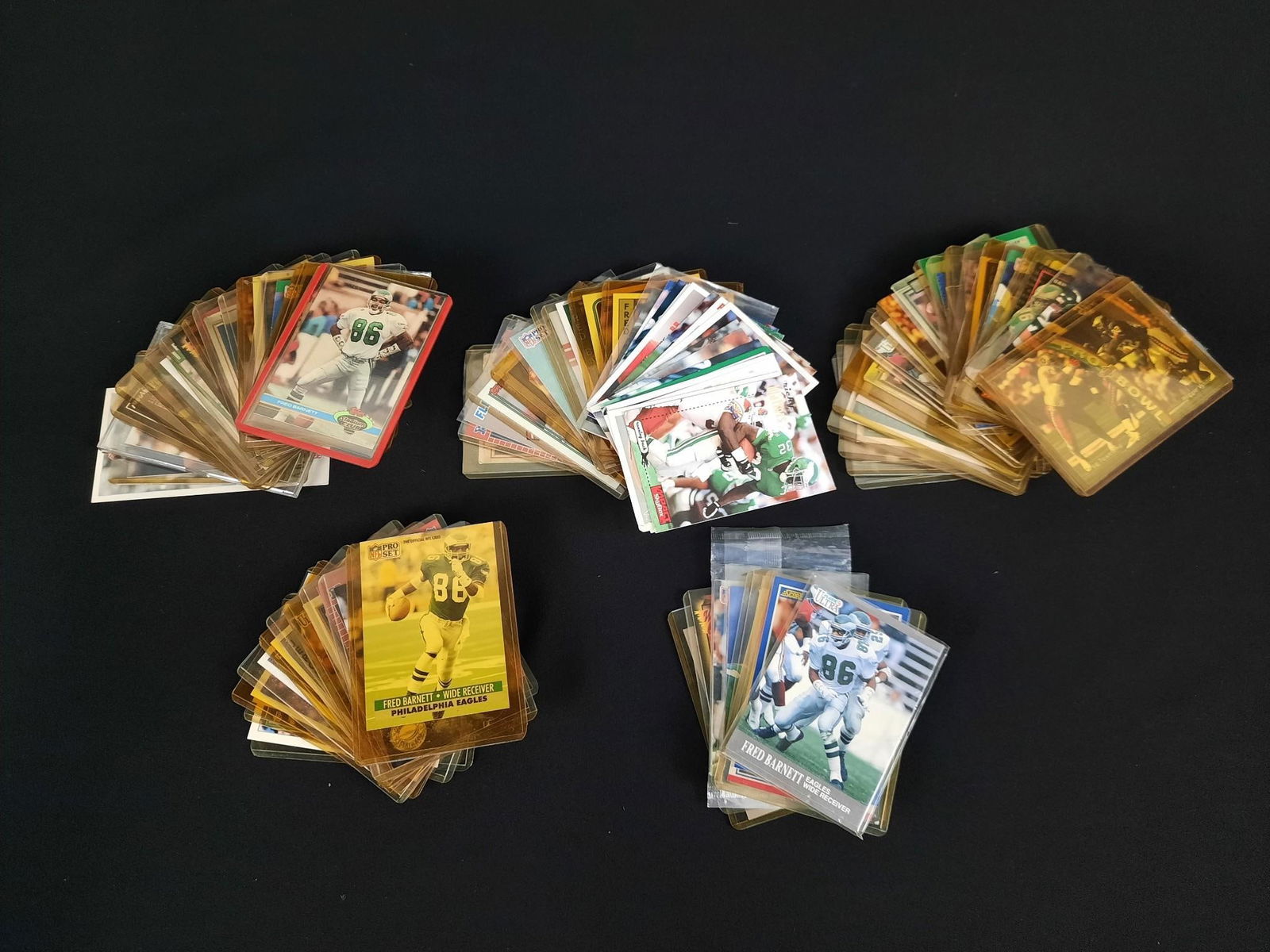 Large Grouping Philadelphia Eagles Football Cards (1 of 4)