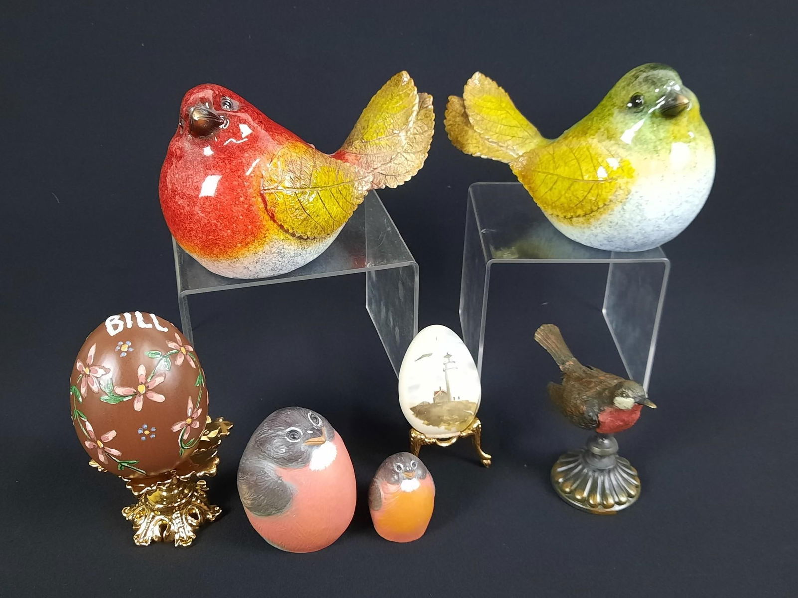 7 Bird & Egg Figurines (1 of 2)