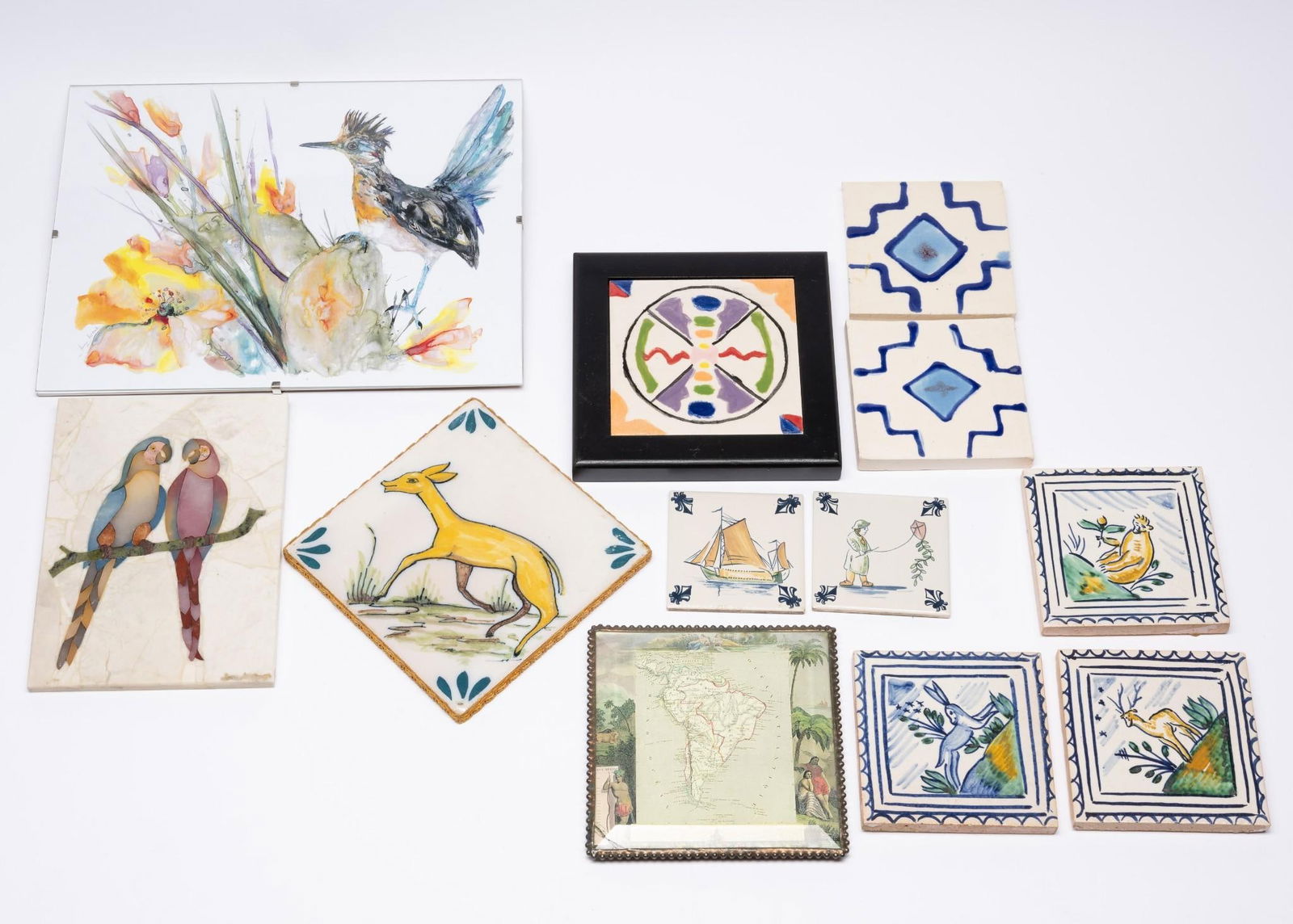 12 Decorative Pcs. Incl. Ceramic Tiles (1 of 5)